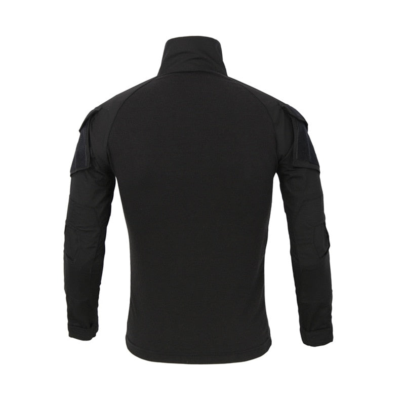 Pull Militaire Zippé Homme Noir