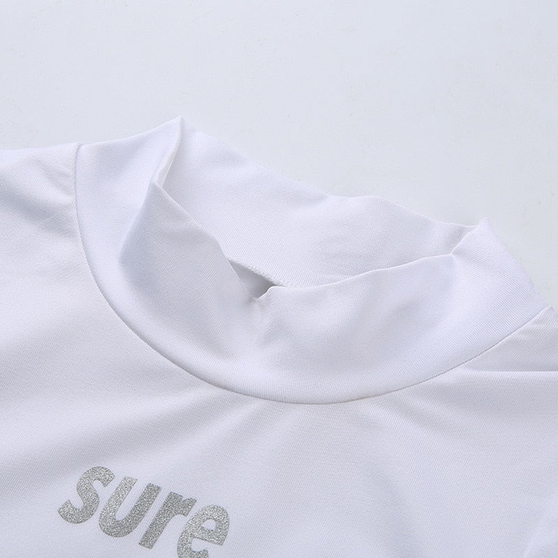 Crop Top Sans Manche Blanc