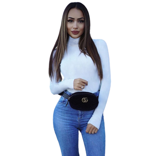 Bodie Femme Col roule blanche