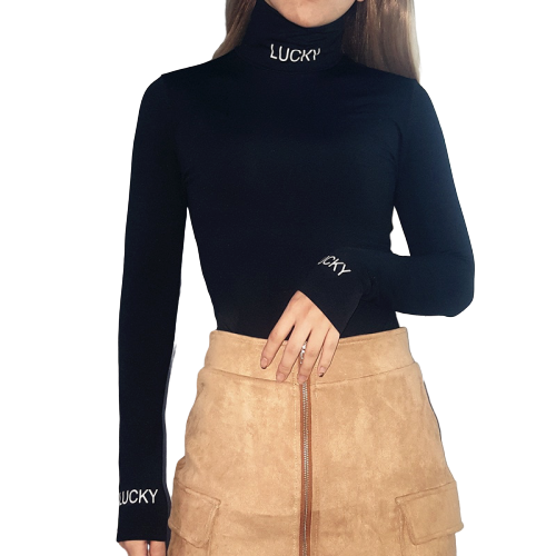 body col roulé noir