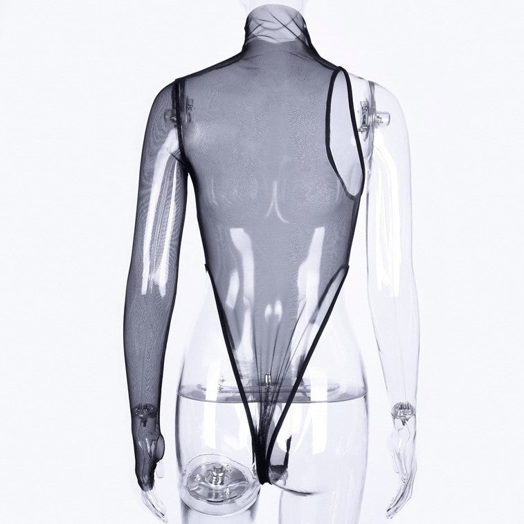 Body Transparent Col Montant de Dos