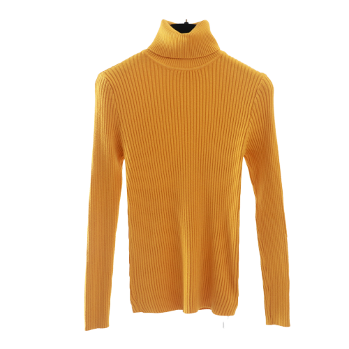 Col Roulé Jaune Femme