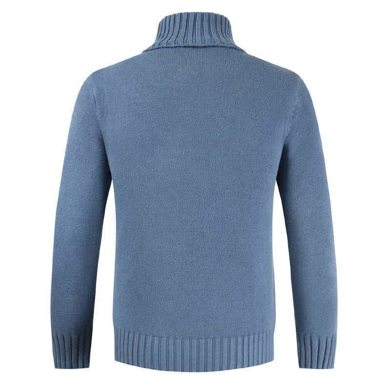 Col Roulé Chaud Homme Bleu Ciel