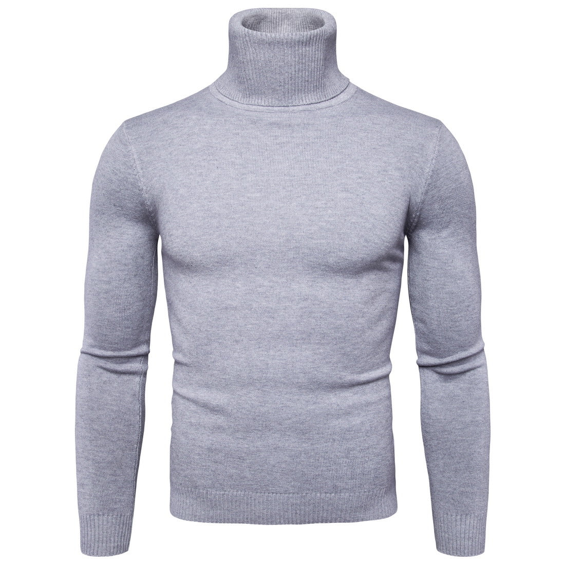 Col Roulé Gris Homme