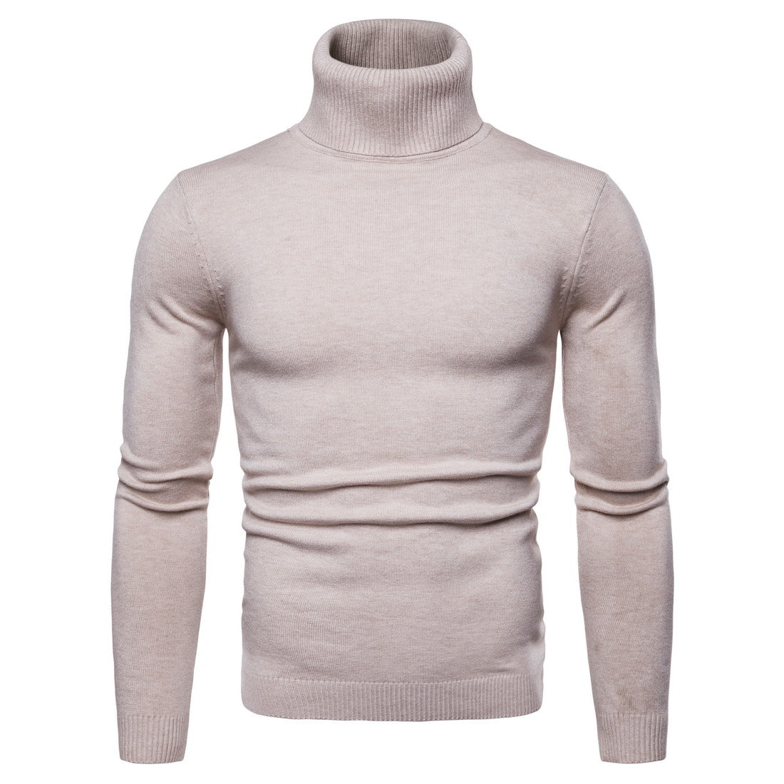 Col Roulé Beige Homme