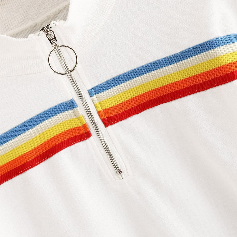 Crop Top arcenciel Blanc