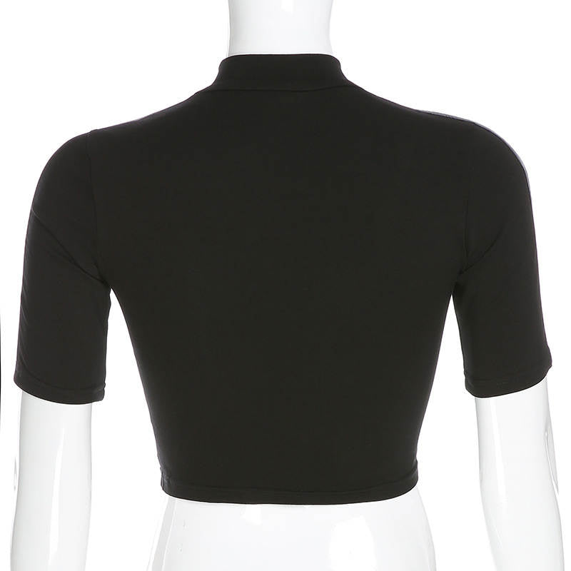 Crop Top Zippé