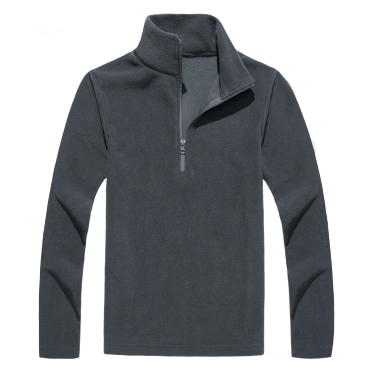 Polaire Col Zippé Gris