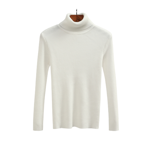 Col Roulé Blanc Femme