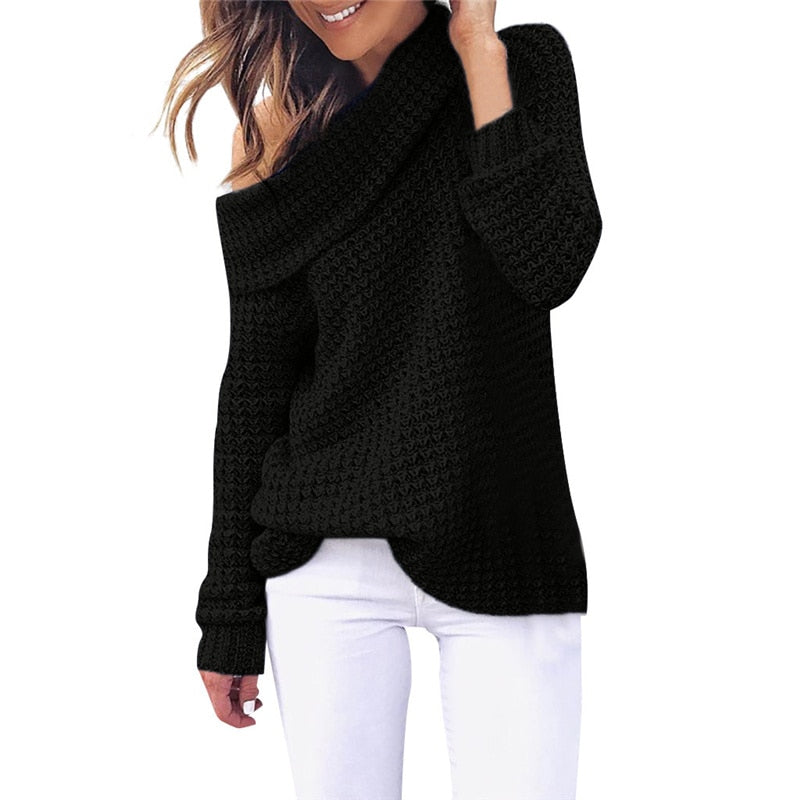 pull col benitier femme noir