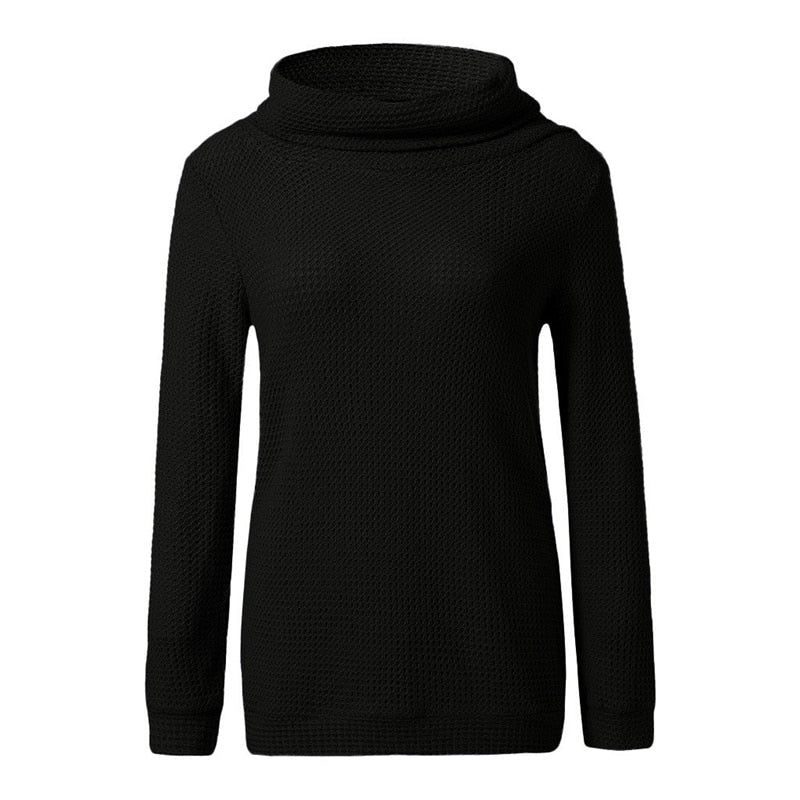 Pull Col Bénitier Femme Noir