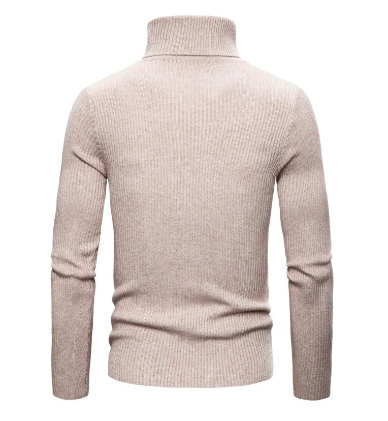 Pull Col Roulé Blanc Crème