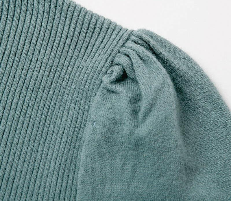 Pull Col Montant Femme Bleu Ciel