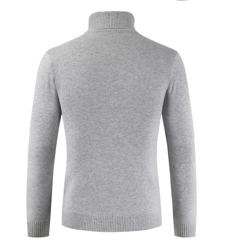 Pull Col ROulé Gris