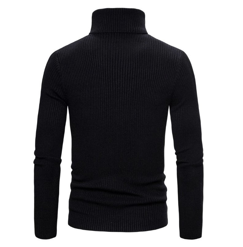 Pull Col Roulé Noir