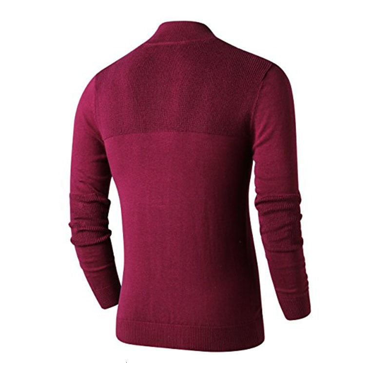 pull zip rouge homme