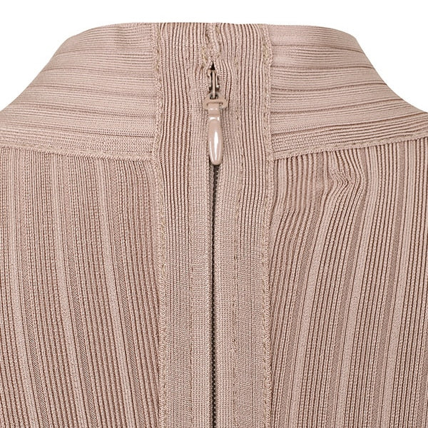 Robe Col Montant Rose Pâle