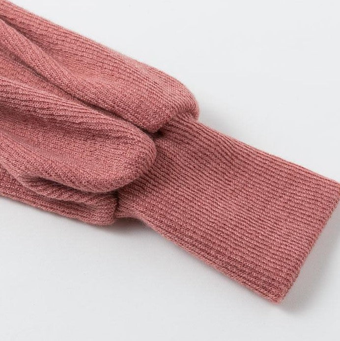 Robe-Pull Femme Col Roulé Rose