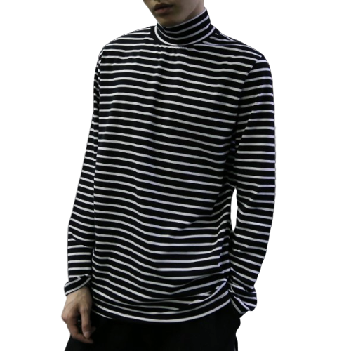 Sous-Pull Col Montant Rayure