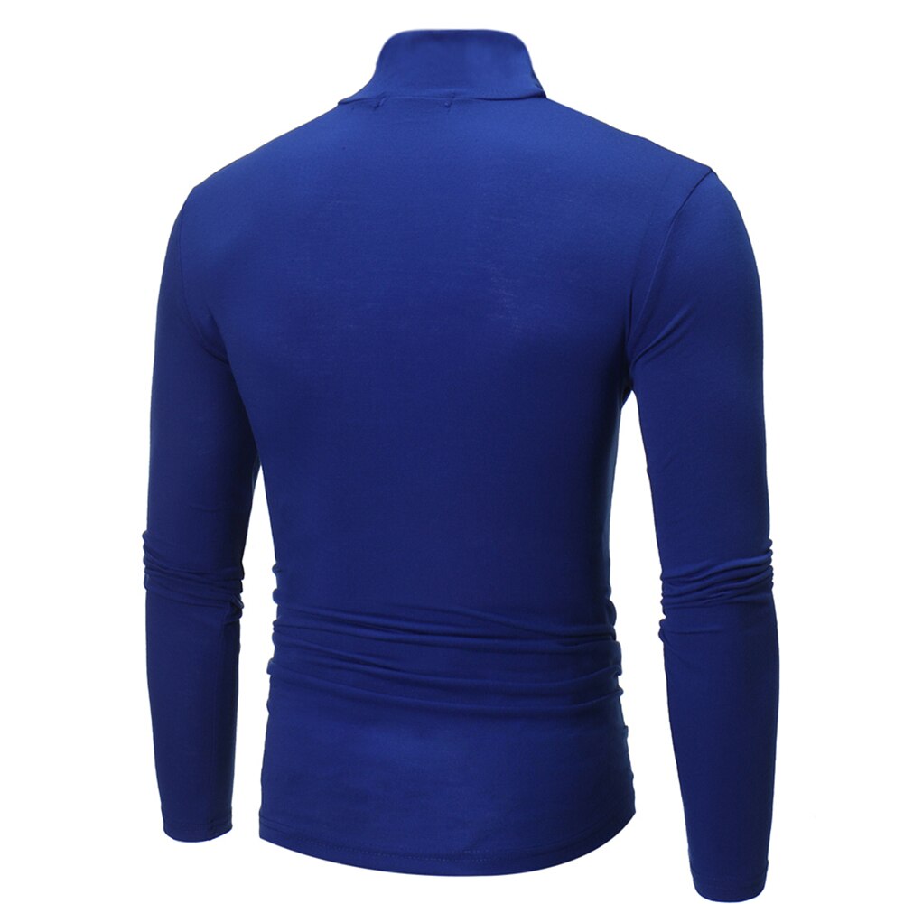 sous pull col roulé bleu foncé