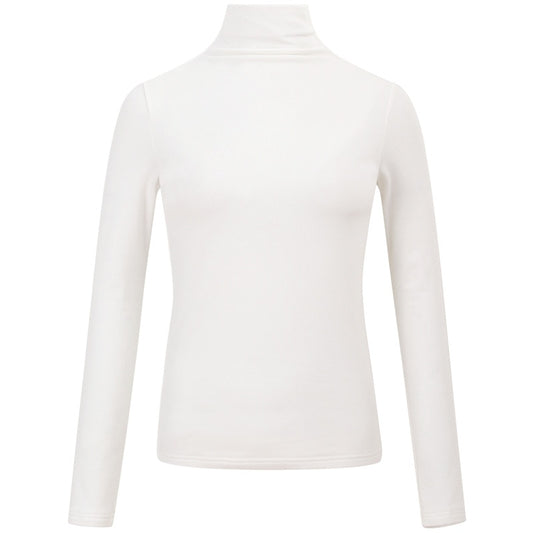 Sous-Pull Col Roulé Femme Blanc Cassé