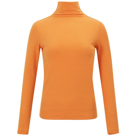 Sous-Pull Col Roulé Femme Orange