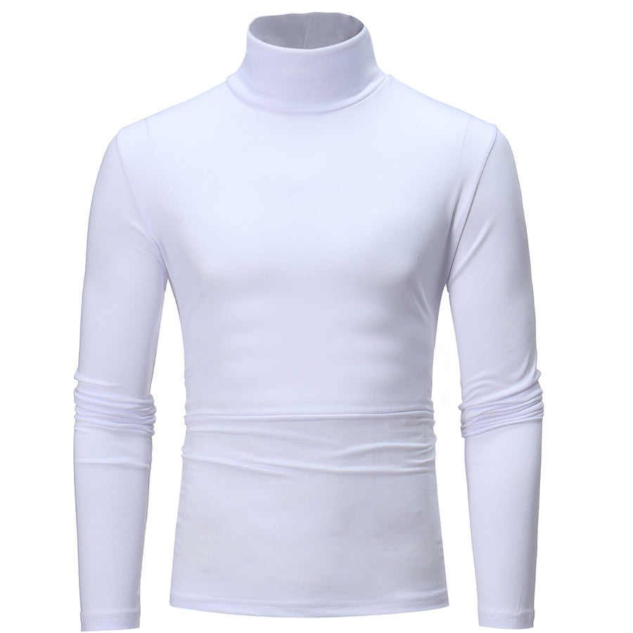 Sous Pull Col Roulé Homme Blanc