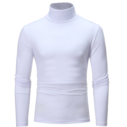 Sous Pull Col Roulé Homme Blanc