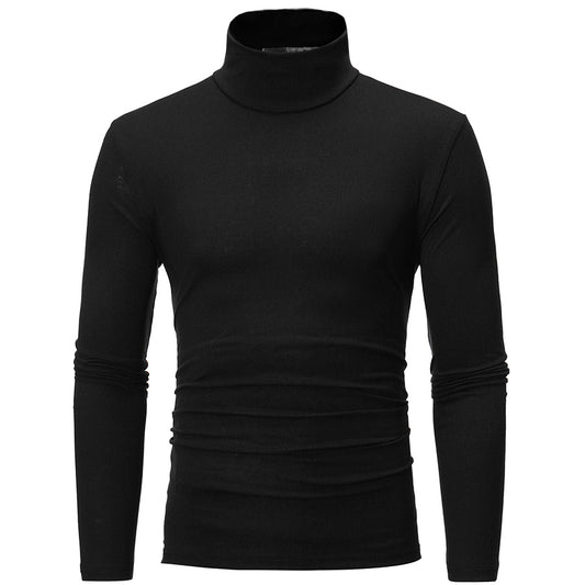 sous pull col roulé homme noir