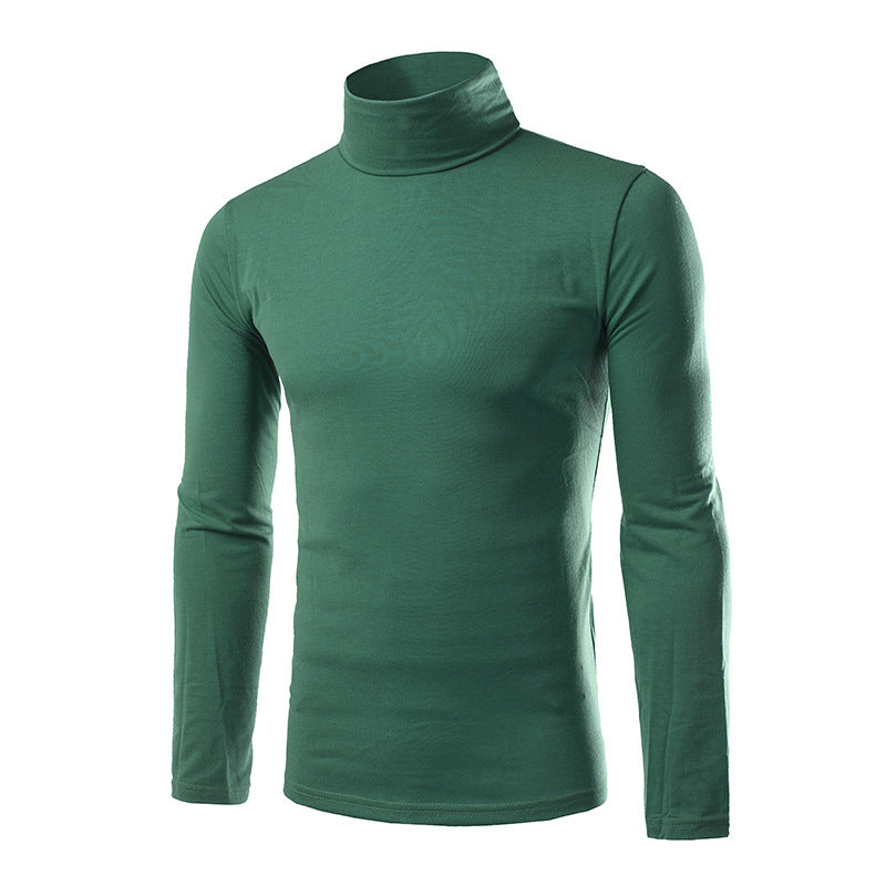 sous pull col roulé homme vert