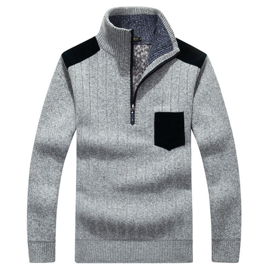 Sweat Zippé Homme Gris Clair