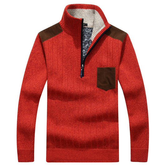 Sweat Zippé Homme Rouge