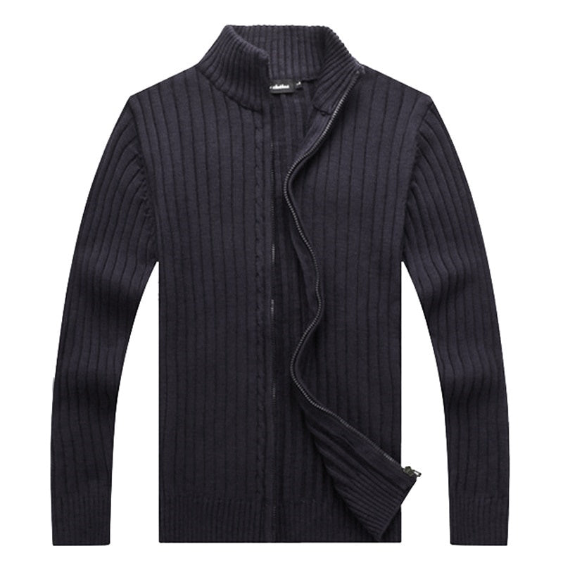 Veste Homme Noir Col Montant