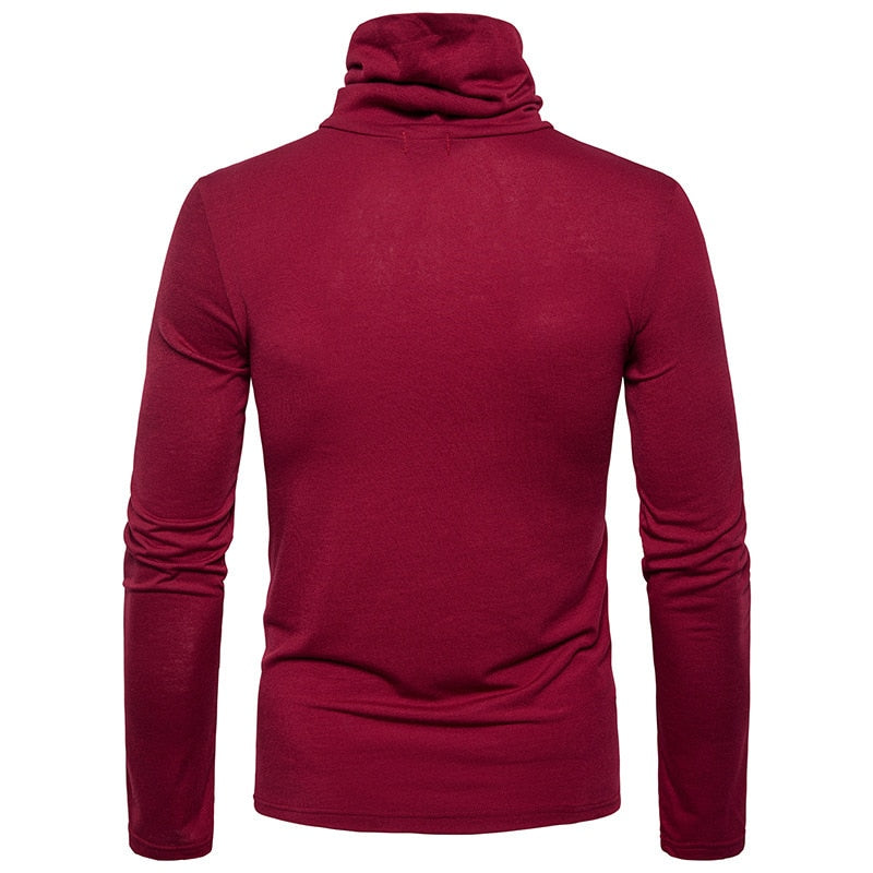 Sous-Pull Col Large Rouge