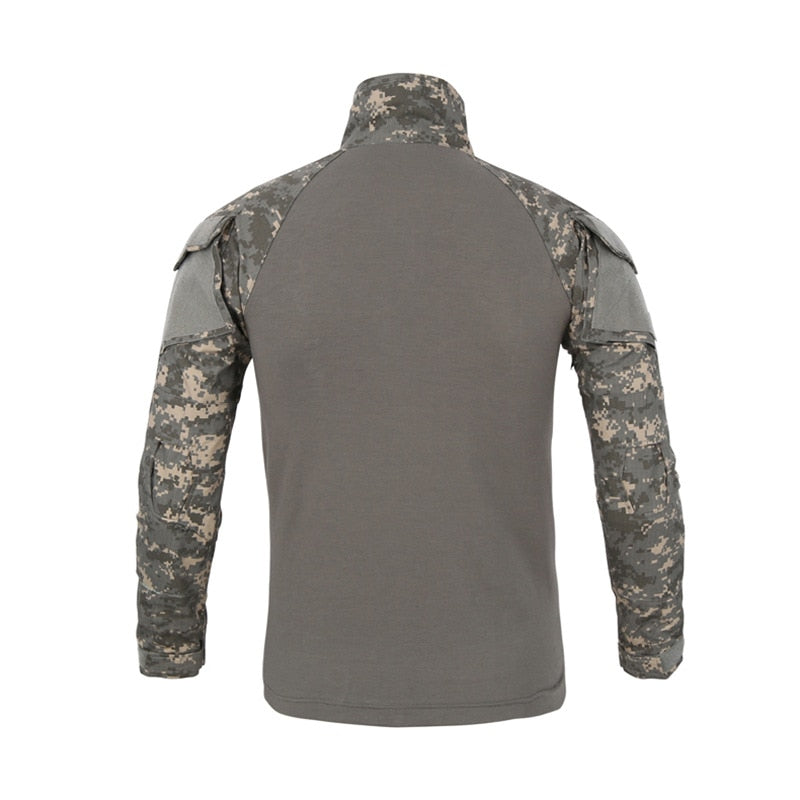 Pull Militaire Zippé Homme Gris