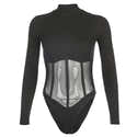 Joyshaper Body à Manches Longues Pour Femme - Col Roulé élégant, Maille Confortable, Idéal Pour Le Quotidien Et Les Soirées - 6
