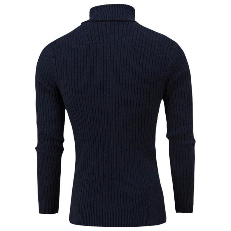 Col roulé homme bleu marine sale