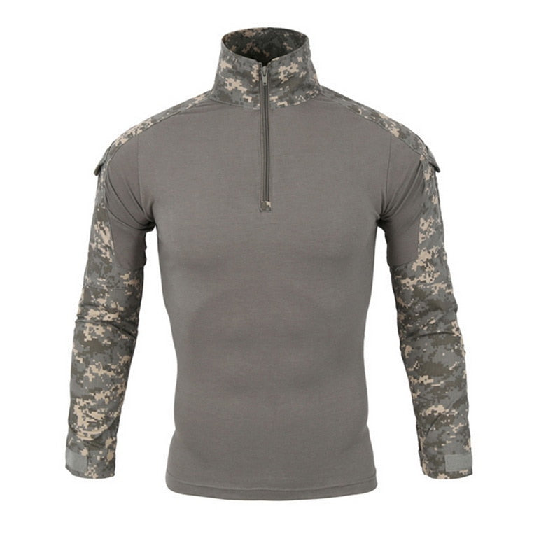 Pull Militaire Homme Gris