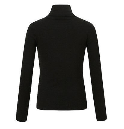 sous pull col roulé femme noir